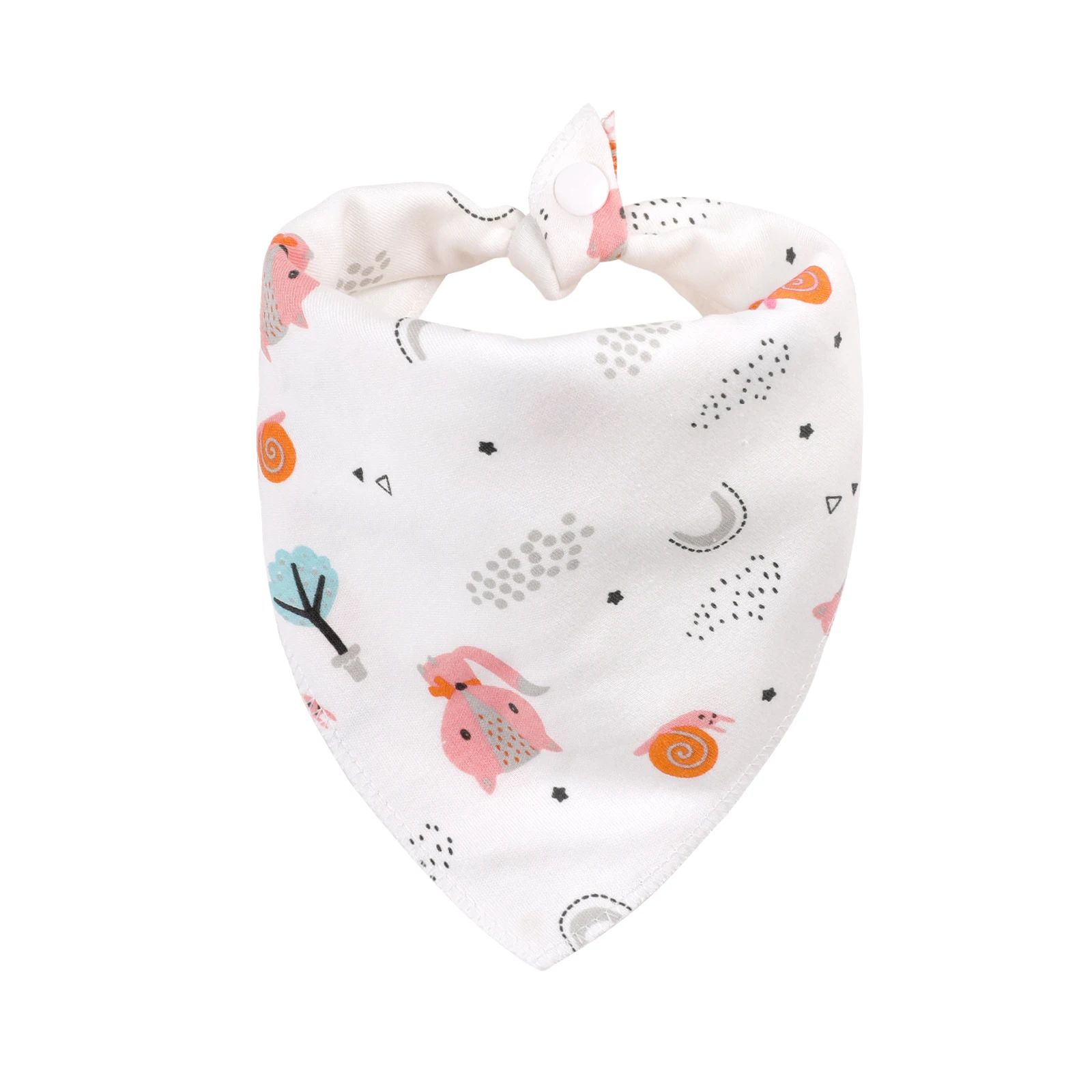 cute baby accessories 100% Organic Cotton Baby Bibs Triangle Burp Cloths Cartoon Saliva Towel Baby Feeding Bibs Soft Absorbent Boys Girl Saliva Towel baby headband Baby Accessories