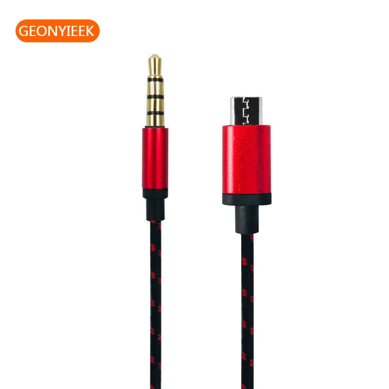 Аудиокабель с разъемом Micro Usb на гнездо 3 5 мм разъем для наушников аудиоадаптер