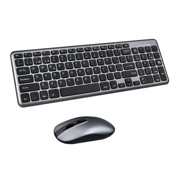 

2020 New Fashion Wireless Keyboard and Mouse Combo Full Size Ergonomic Compact with Number Pad беспроводная клавитура мышка