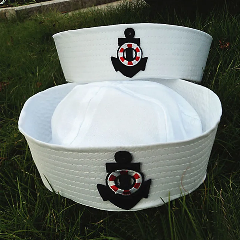Армейские кепки для выступления на сцене двойные флаги и стрелы Белый матросский темно шляпа Кепка для взрослых и детей Doughboy шляпа Matroos C