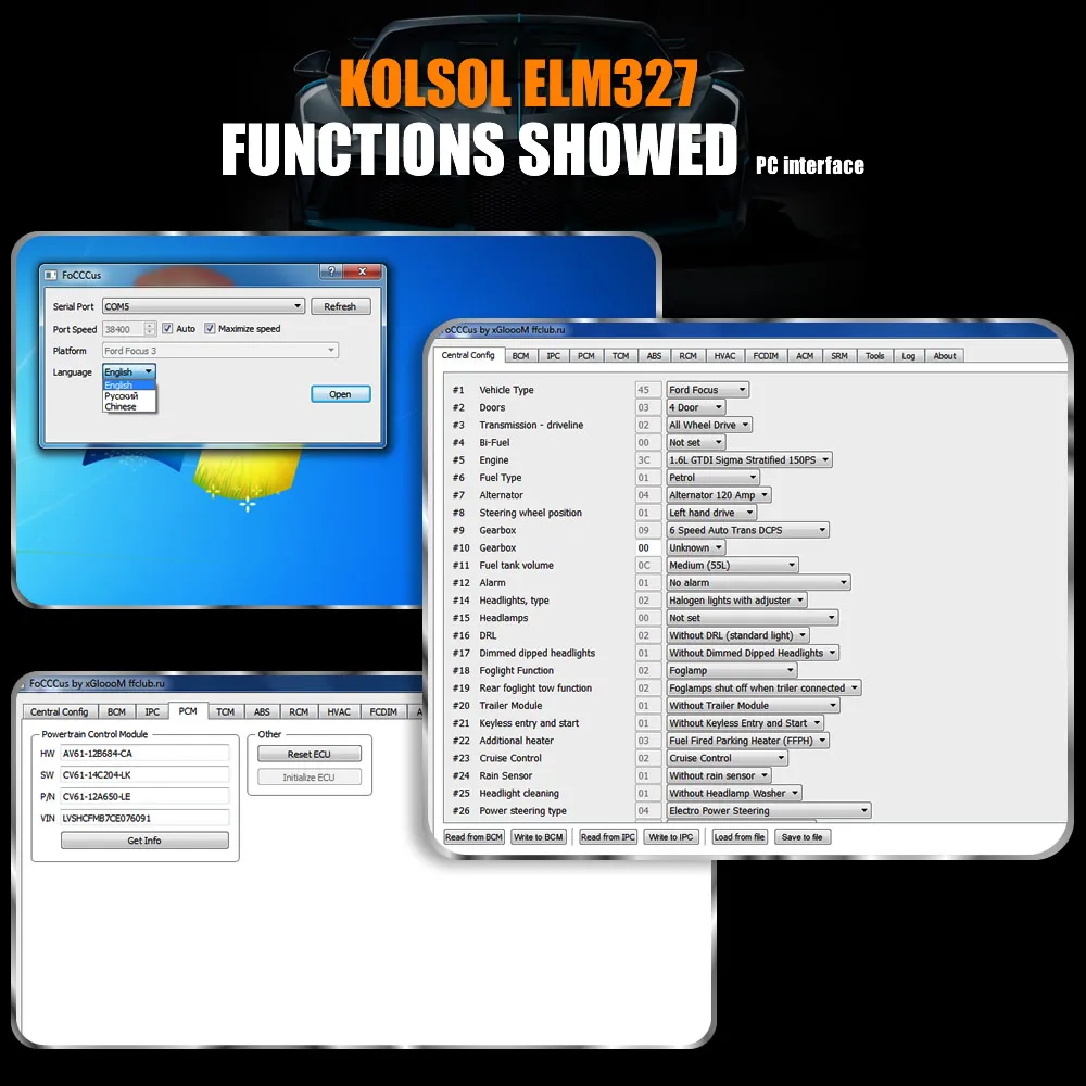 KOLSOL ELM327 Wi-Fi OBD2 сканер V1.5 ELM327 с переключателем Автомобильный сканер для Ford CH340+ 25K80 чип HS-CAN/MS-CAN