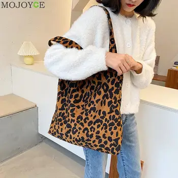 

Leopard Printed Crossbody Bags Plush Small Summer Lady Shoulder Handbags Female Simple Totes for Women 2020 Trend