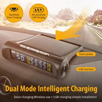 

Smart Auto Car GPS Speedometer Tire Pressure Sensor TPSM HUD Head-up Display