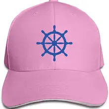 С рисунком парохода колеса унисекс Бейсбол Кепки структурированных Классическая Липучка регулируемый остроконечные сэндвич-панелей Кепка-тракер