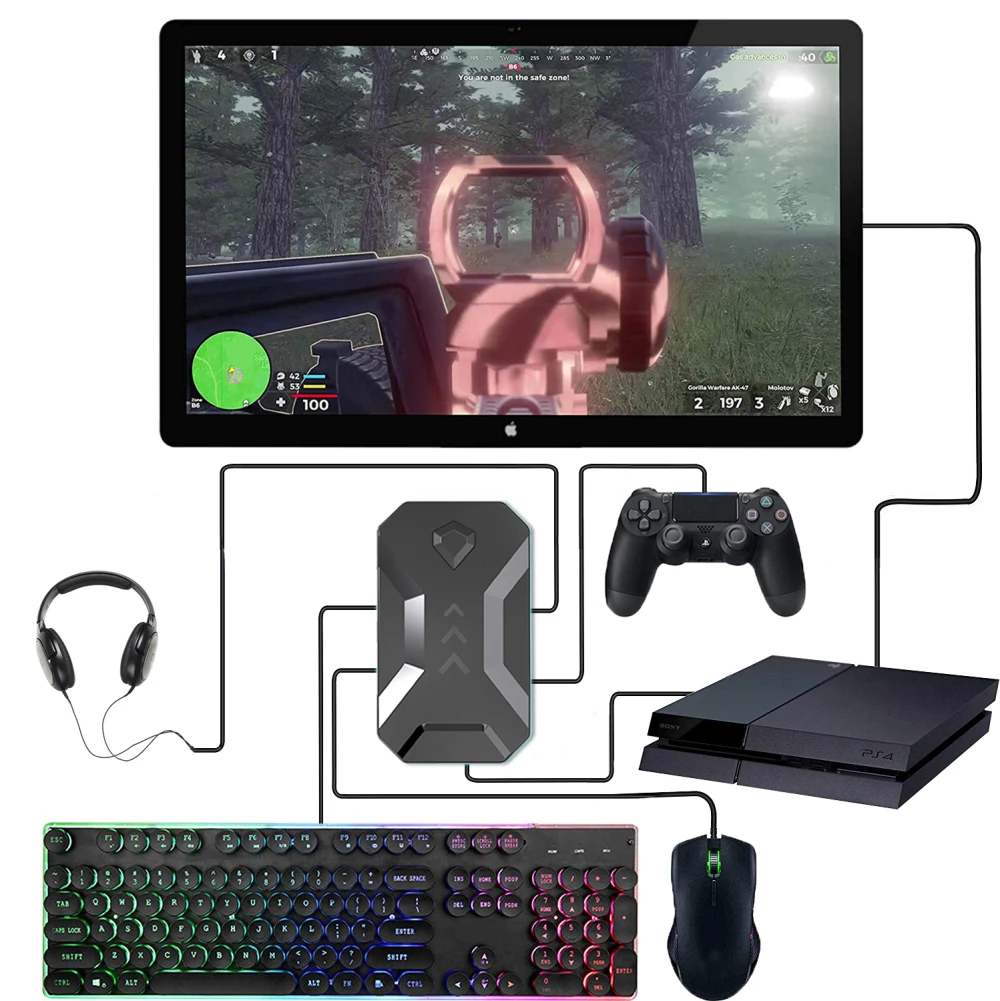 Лидер продаж конвертер K1 для игровой клавиатуры и мыши Xbox 360/One PS4/PS3 переключения