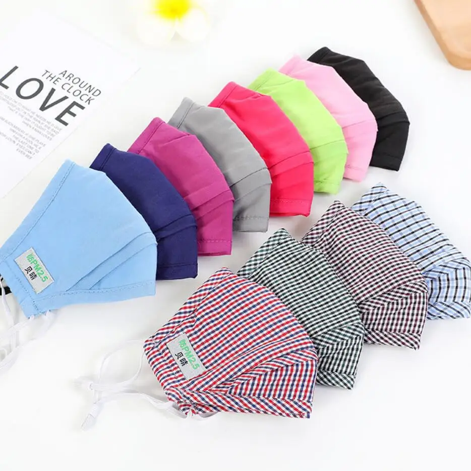 

High quality 10Pcs Cotton PM2.5 masks Anti Haze Mask anti virus anti-dust mouth mask Activated carbon filter mask Windproof