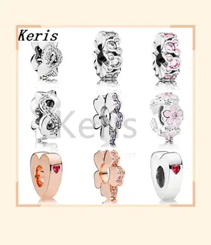 

High Quality 1:1 100%925 Pure Silver Multi-Style DIY Decorative Isolation Pieces Bracelet String Ornaments Collection Free Packa