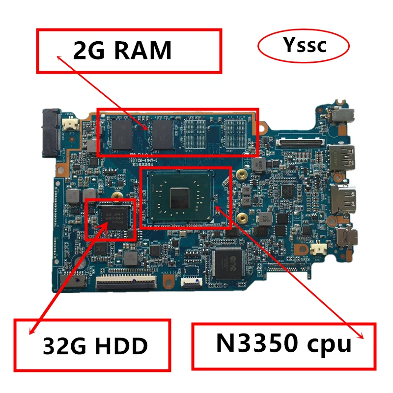 Новая материнская плата P/N:431203323050 для Lenovo ideapad 120S 11IAP 5B20P23755 с процессором N3350 2 Гб