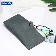 Seemfly, модный, мужской, женский, портативный Чехол для очков, магнитный, из искусственной кожи, складной, коробка для очков, для чтения, очки, солнцезащитные очки