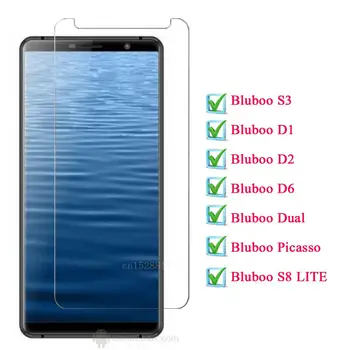 Перейти на Алиэкспресс и купить Закаленное стекло для Bluboo S3 D1 D2 D6 Dual Picasso S8 Plus Защитная стеклянная пленка для мобильного телефона Bluboo S3