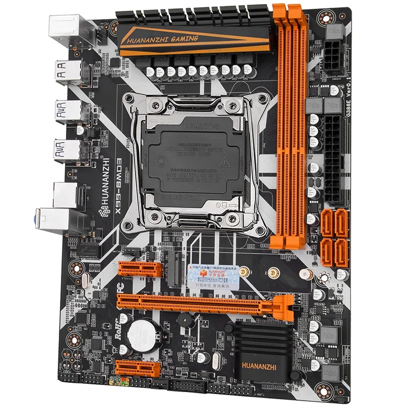 Игровая материнская плата HUANANZHI X99 8MD3 LGA 2011 3 E5 V3 8M DDR3 RECC 64 Гб M.2 NVME USB3.0 ATX|Материнские
