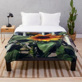 

Vineyard Sunflower Throw Blanket Soft Sherpa Blanket Bed Sheet Single Knee Blanket Office Nap Blanket