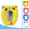Upgrade Kids Panda Potty Training Seat Portable Travel Toilet Cover Foldable Reusable Pot Ring With Splash Guard Non-Slip Pads 6