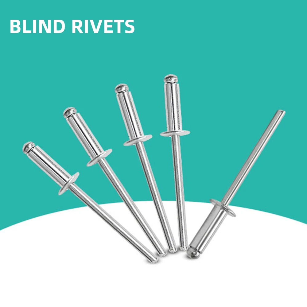 Blind Rivets Aluminum Alloy M2.4 M3.2 M4 M5 Fastening Accessories 50pcs