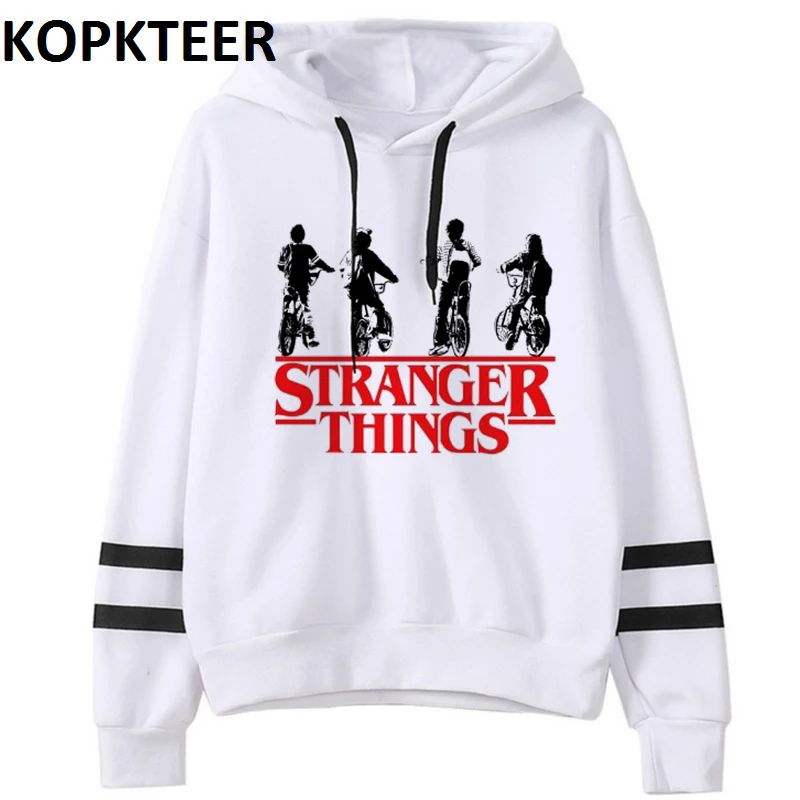 Женская толстовка с капюшоном Stranger Things 3 готический пуловер длинным рукавом в