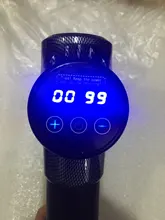 Pantalla LCD masaje arma profundo masajeador muscular dolor muscular cuerpo masaje de cuello ejercicio de relajación adelgazar la alivio del dolor