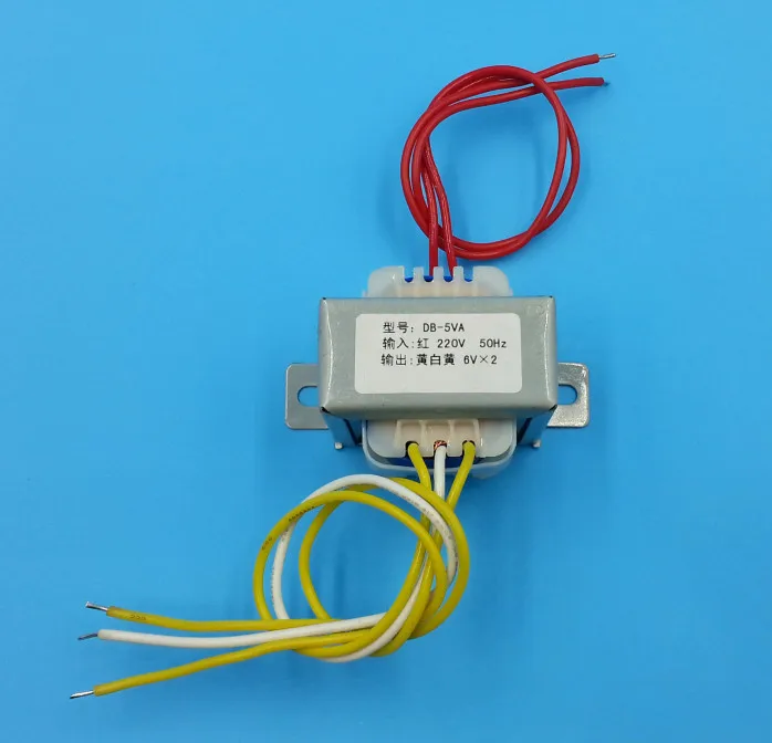 

Dual 6V 9V 12V 15V 18V 24V 36V Transformer 220V input Power Transformer 5VA EI41 5VA Transformer for pre-amplifier board