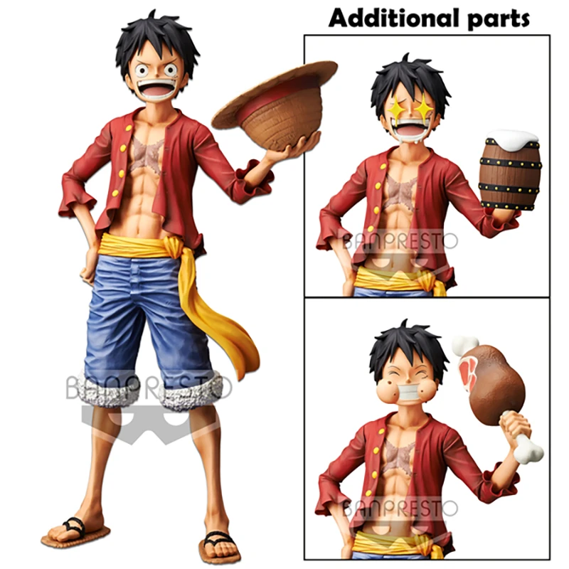 28cm Anime One Piece Monkey D Luffy Grandista The Grandline Men Luffy Grandista Nero Pvc Action Figure Toys Original Banpresto Action Figures Aliexpress