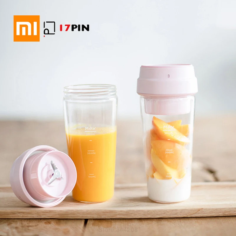 XIAOMI MIJIA 17PIN Star Fruit Cup Small Portable blender Juicer mixer food processor 400ML Magnetic charging 30 Seconds Of Quick XIAOMI MIJIA 17PIN Star Fruit Cup Small Portable blender Juicer mixer food processor 400ML Magnetic charging 30 Seconds Of Quick