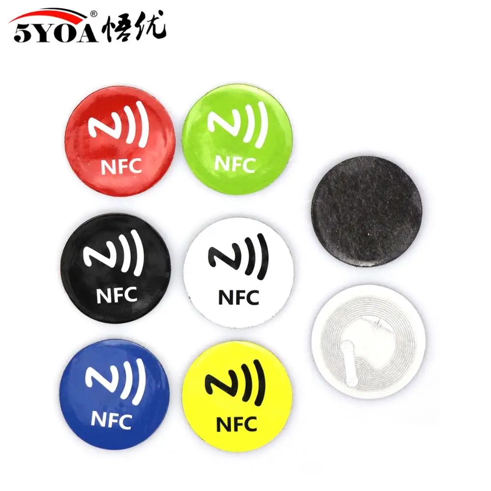 3/6Pcs NFC 216 Tags NFC Stickers NFC Label RFID adhesive label sticker  NFC216 Tag 888 Bytes Memory PET Material Rewritable NFC - AliExpress