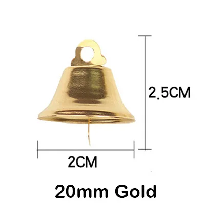 thumbnail image 1 of Mini cascabel dorado y plateado de 1 cm y 2 cm para árbol de Navidad, decoración para mascotas, cascabel de metal para colgar, accesorios para manualidades hechos a mano, 1 of 5
