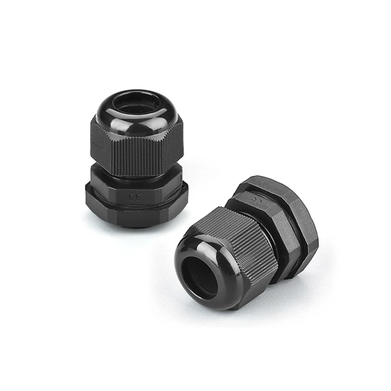 IP68 Electric Cable Gland Probe Waterproof Connector Joint Wire Fitting Cable Entry Plastic PG7/PG9/PG11/PG13.5/PG16/PG36 10PCS