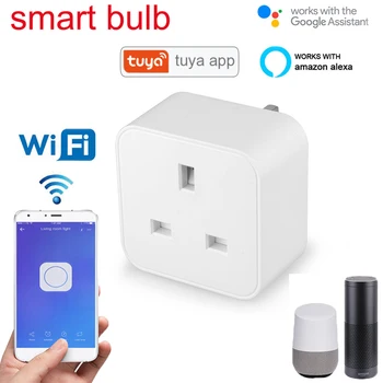 

Mobile Phone Wireless WIFI Remote Control Socket Voice Control Timing Power Socket For Alexa Google Home Smart Home Socket