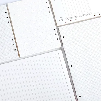 

VEESUN A4 Loose Leaf Notebook Paper Sketchbook Inner Pages Ring Binder Inside Paper for Writing Weekely Daily Month Planner