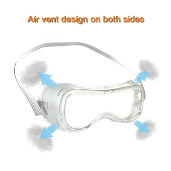 

Safety Glasses Transparent Dust-Proof Anti-fog Glasses Working Glasses Lab Dental Eyewear Splash Protective Anti-wind Goggles
