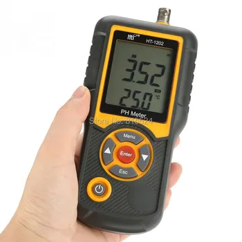 

HT-1202 Digital PH Meter Water Quality Tester PH MV Tester Temperature Meter 0-14PH