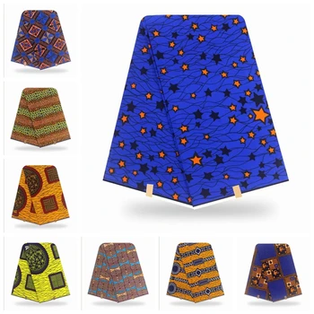 

Nigeria African Wax High Quality Ankara Ghana wax Fabric Wholesale And Retail African Wax Print Fabric 6 yards/pcs