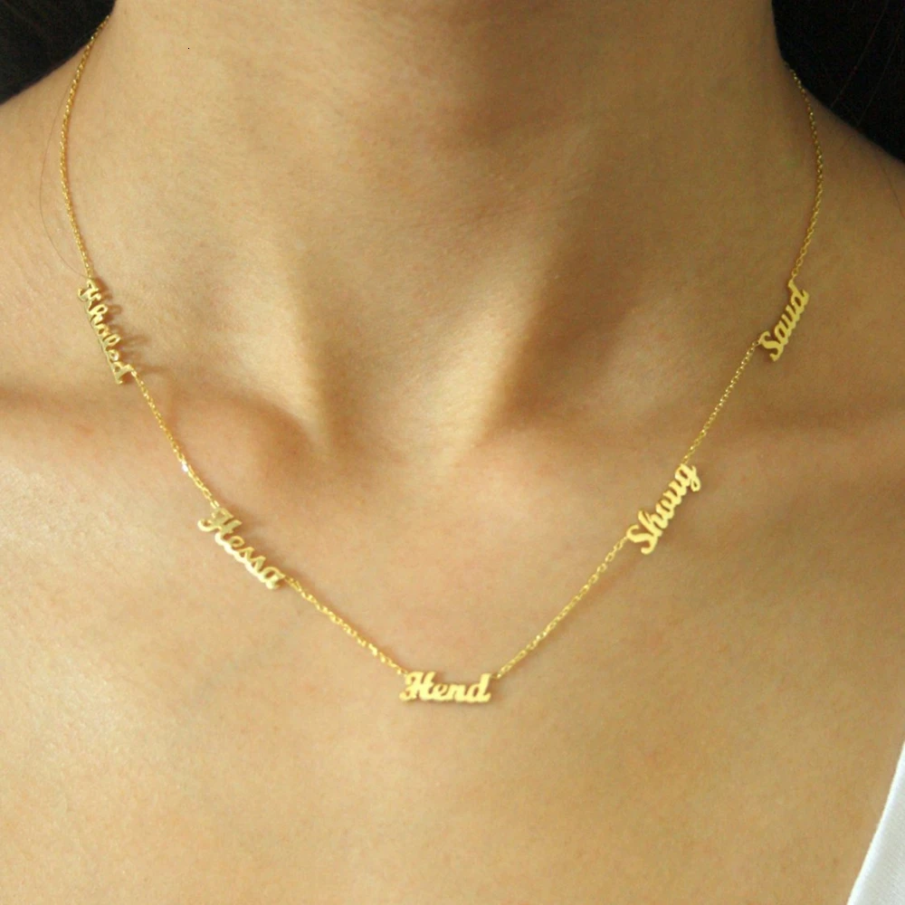 Nameplate Pendant Necklace Jewelry 