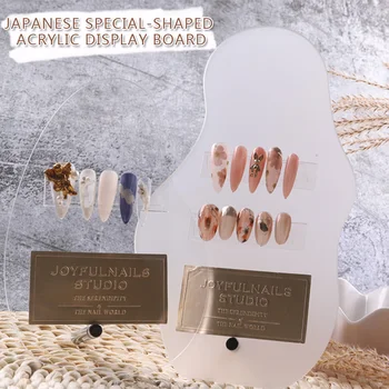 

1PCS/Lot TSZS Japanese Special-Shaped Acrylic Photo Props Nail Art Polish Display Palette Nail Art Display Board