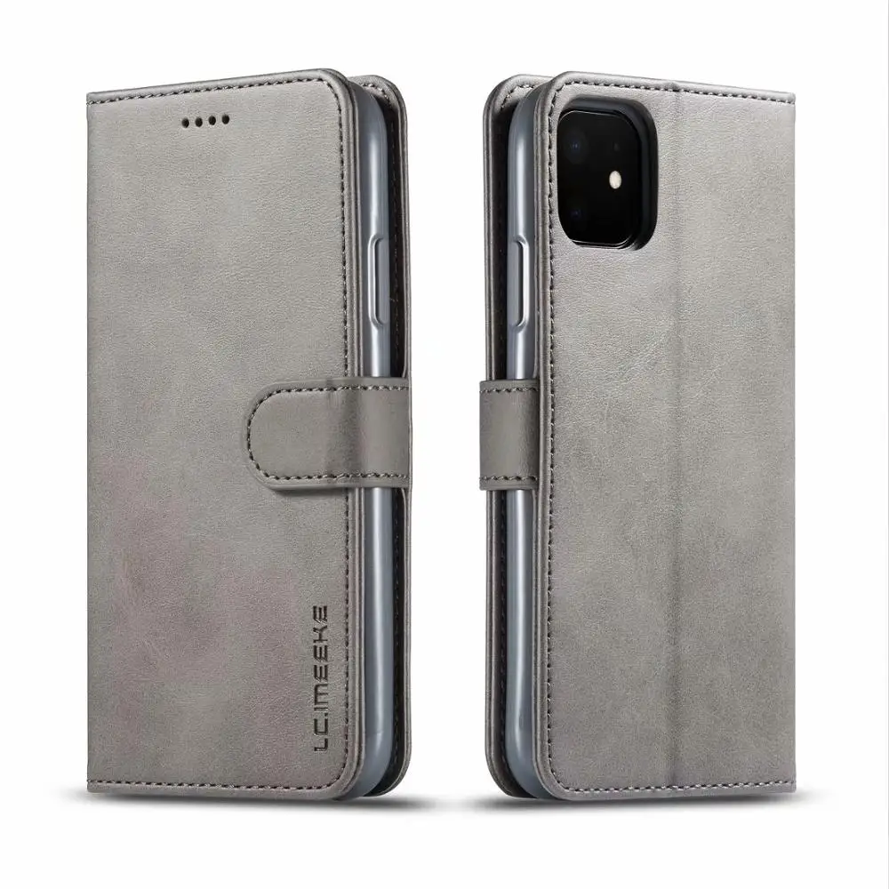 Кожаный чехол Чехол-портмоне для iPhone 11 X XR XS max роскошный магнитный держатель карт