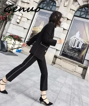 

New Arrival Women Professional Temperament Fashion Long Suit Work Style Trend Pant Comfortable Wild Plus Size Elegant Pant Suits