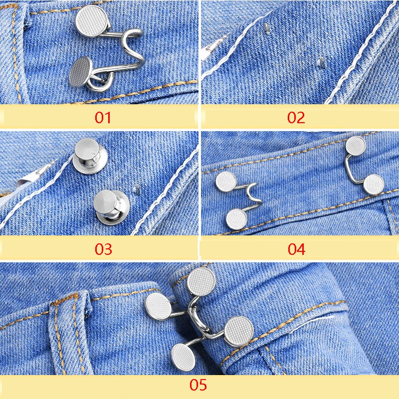 Button Waist Extender Waist Change Size Button Removable Nail-free Waist  Expansion Buckle Pant Waist Expansion Adjustment Buckls - AliExpress