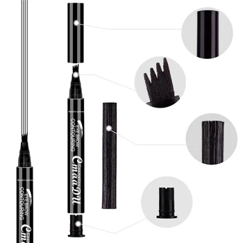 1 PC Microblading Tattoo Eyebrow Pencil Waterproof Fork Tip Eyebrow Liquid Eyebrow Pen Shades Eye