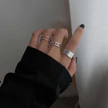 Rings For Women Fashion 2020 Trend Retro Ring On Phalanx Gold Adjustable Metal Dating Party Elegant Wedding Ring Set Jewellery