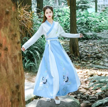 

Improved Women's Hanfu Chinese Traditional Fairy Costume cosply Princess Clothing National Outfit Stage Dress Folk Dance Costume