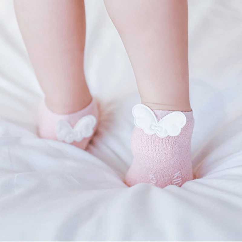 Удобные детские носки-тапочки милые Нескользящие Эластичные Носки с рисунком для маленьких мальчиков и девочек обувь для новорожденных от 1 до 3 лет