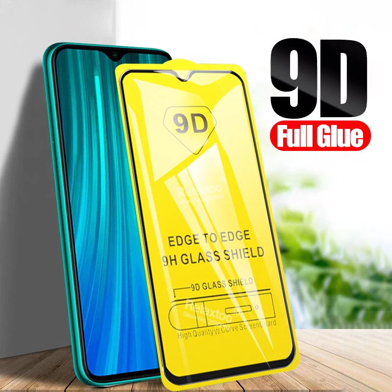 9D полностью проклеенное закаленное стекло для xiaomi redmi note 8 pro защитное xiomi xaomi 8a | Отзывы и видеообзор