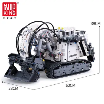 

DHL 13130 Compatible With Legoed Technic series 42100 Bricks Liebherrs Excavator R9800 Motor Power Car Model Kit Building Blocks