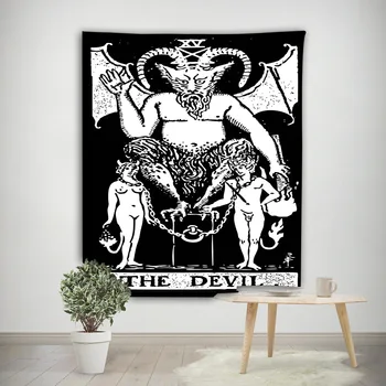 

Retro Astrology Divination Tapestry Sleeping Mat Mysterious Wall Background Home Decoration Accessories Farmhouse Table Cloth