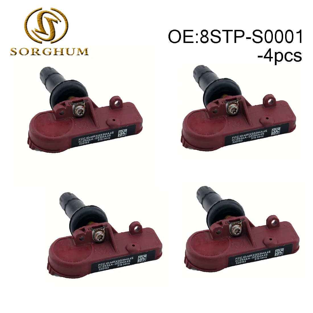 

4PCS 8STP-S0001 Tire Pressure Sensor 315MHZ TPMS Fits For BUICK For CADILLAC For CHEVY For GMC 2010-2013