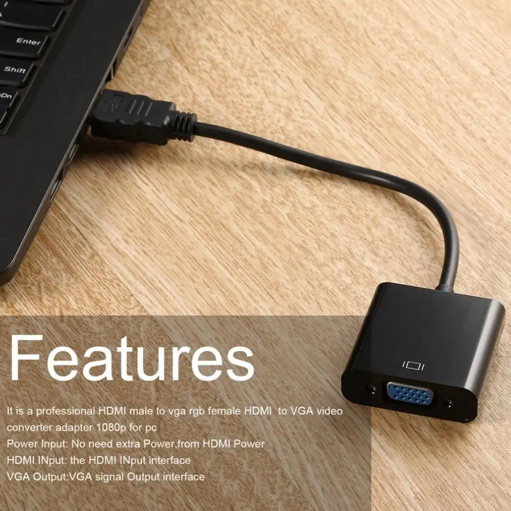 Цифровой аналоговый преобразователь HDMI в VGA HD 1080P|Кабели HDMI| |