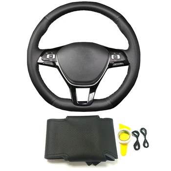 

DIY hand-sewing genuine leather braid on steering wheel cover for VW Golf 7 MK7 Jetta 6 MK6 Tiguan Passat B8 Tiguan Allspace