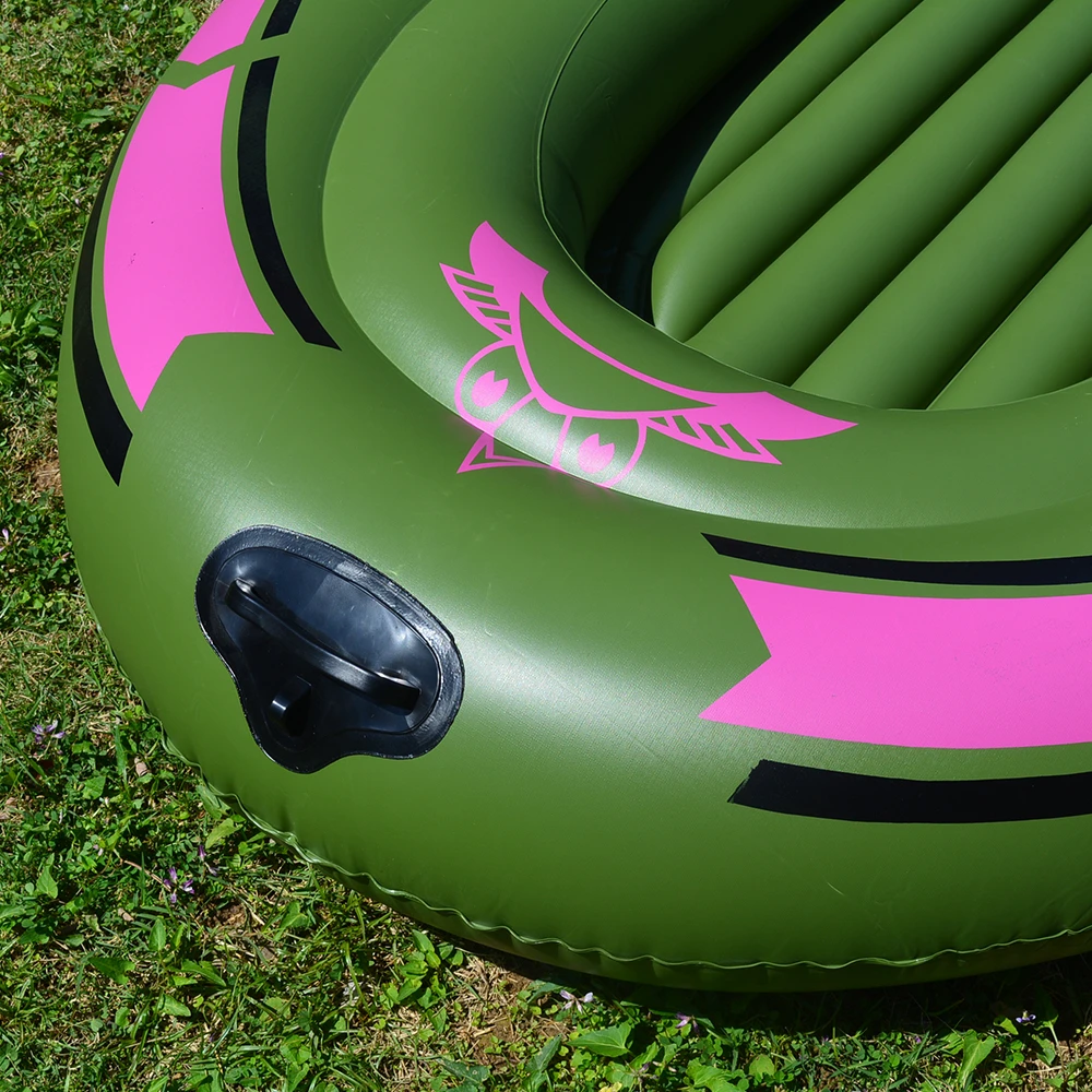 1 Set 2 - 3 Person Portable Inflatable Boat High Strength PVC Rubber Fishing Boat 230x137cm with Paddles Pump Patching Kit (8)