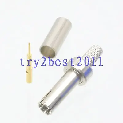 

DHL/EMS 100pcs Connector TS9 plug pin crimp RG174 RG316 LMR100 RF COAXIAL Straight -C1