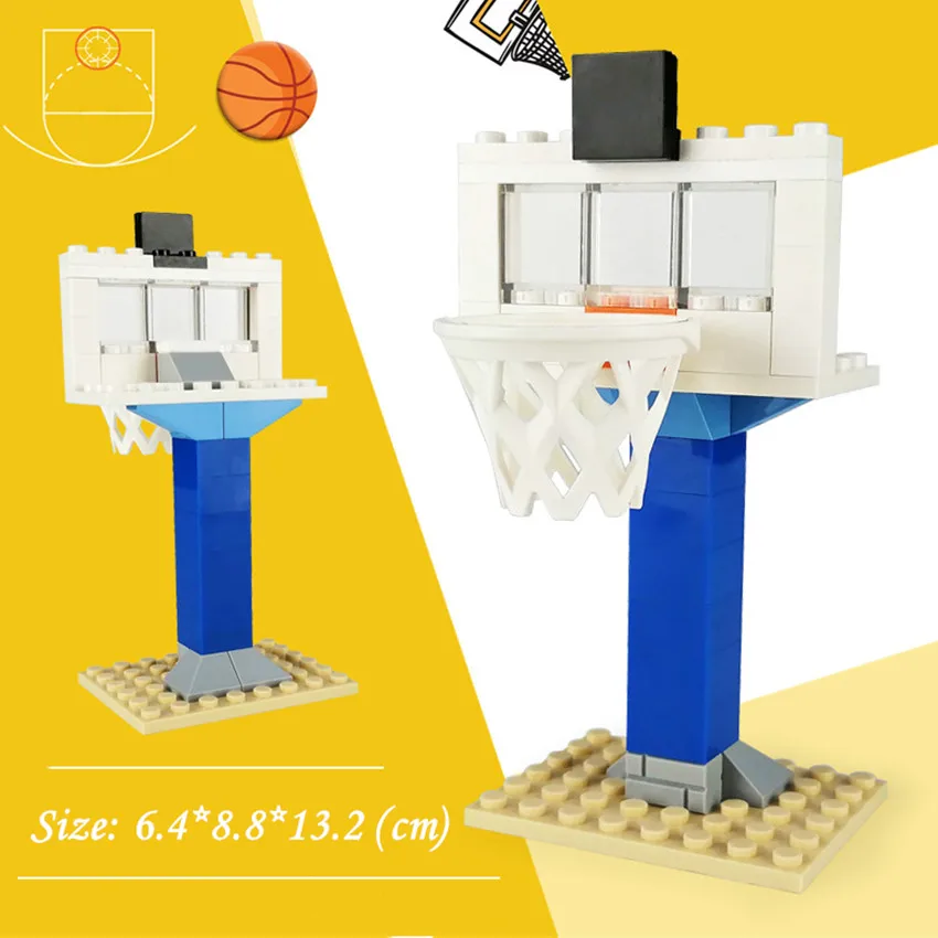 Character Scene Basketball Stand Building Blocks Accessories Set Children DIY Compatible Legoeds Toy Gift (2)