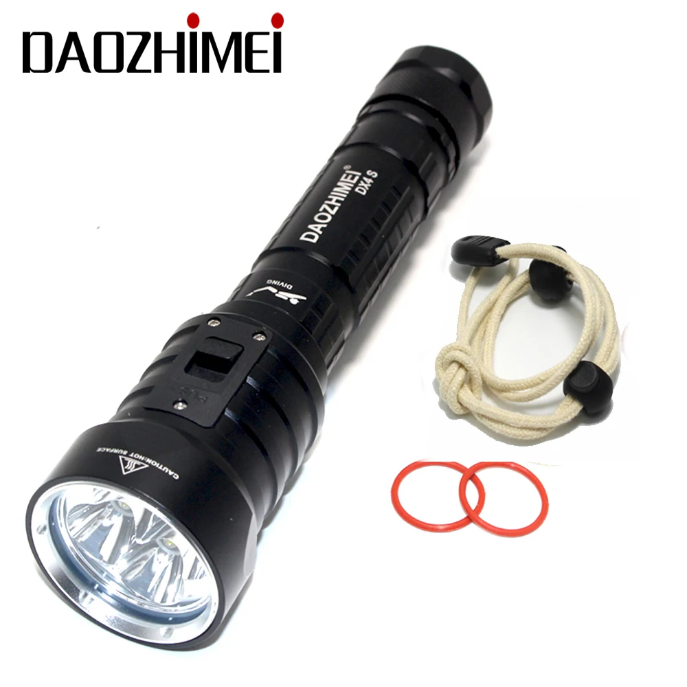 led Diving waterproof lights DX4S XM-L2 U2 3200LM LED Diving Flashlight Torch Brightness Waterproof 100m White Light Led Torch